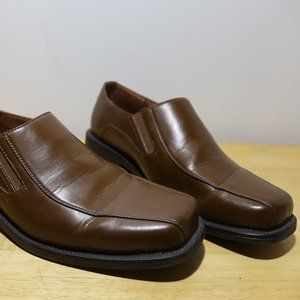 Mens Protocol Sz: 8M Brown Leather Loafer Slip On Shoe